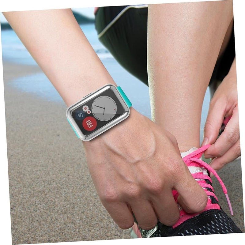 2Pcs Silver TPU Protective Case Cover For Watch Scratch Resistant 4 5x3 2cm - Image 4